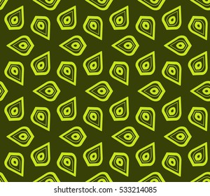 Vector seamless pattern. Modern stylish texture. Repeating abstract background with chaotic strokes. Trendy hipster print.
