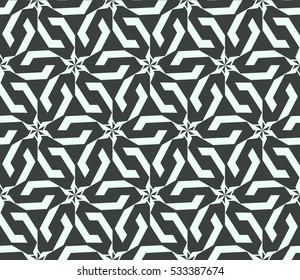 Vector seamless pattern. Modern stylish texture. Repeating abstract background with chaotic strokes. Trendy hipster print.