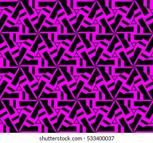 Vector seamless pattern. Modern stylish texture. Repeating abstract background with chaotic strokes. Trendy hipster print.