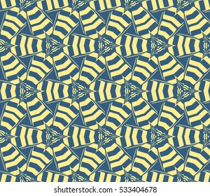 Vector seamless pattern. Modern stylish texture. Repeating abstract background with chaotic strokes. Trendy hipster print.