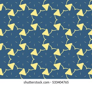 Vector seamless pattern. Modern stylish texture. Repeating abstract background with chaotic strokes. Trendy hipster print.