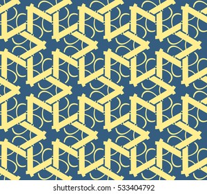 Vector seamless pattern. Modern stylish texture. Repeating abstract background with chaotic strokes. Trendy hipster print.