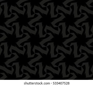 Vector seamless pattern. Modern stylish texture. Repeating abstract background with chaotic strokes. Trendy hipster print.