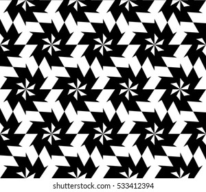 Vector seamless pattern. Modern stylish texture. Repeating abstract background with chaotic strokes. Trendy hipster print.

