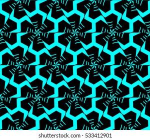 Vector seamless pattern. Modern stylish texture. Repeating abstract background with chaotic strokes. Trendy hipster print.
