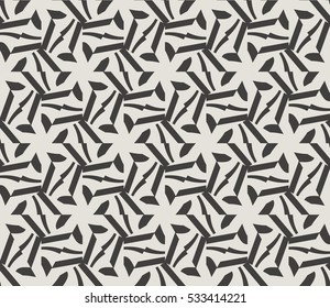 Vector seamless pattern. Modern stylish texture. Repeating abstract background with chaotic strokes. Trendy hipster print.