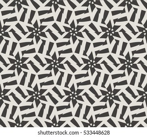 Vector seamless pattern. Modern stylish texture. Repeating abstract background with chaotic strokes. Trendy hipster print.