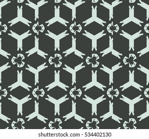 Vector seamless pattern. Modern stylish texture. Repeating abstract background with chaotic strokes. Trendy hipster print.