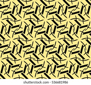 Vector seamless pattern. Modern stylish texture. Repeating abstract background with chaotic strokes. Trendy hipster print.