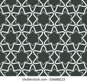 Vector seamless pattern. Modern stylish texture. Repeating abstract background with chaotic strokes. Trendy hipster print.