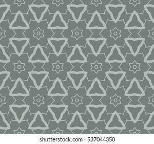 Vector seamless pattern. Modern stylish texture. Repeating abstract background with chaotic strokes. Trendy hipster print.