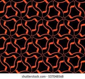 Vector seamless pattern. Modern stylish texture. Repeating abstract background with chaotic strokes. Trendy hipster print.
