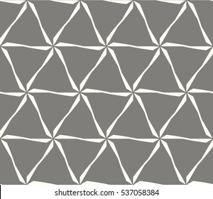 Vector seamless pattern. Modern stylish texture. Repeating abstract background with chaotic strokes. Trendy hipster print.