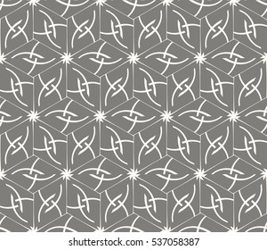 Vector seamless pattern. Modern stylish texture. Repeating abstract background with chaotic strokes. Trendy hipster print.