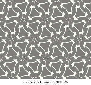 Vector seamless pattern. Modern stylish texture. Repeating abstract background with chaotic strokes. Trendy hipster print.