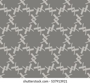 Vector seamless pattern. Modern stylish texture. Repeating abstract background with chaotic strokes. Trendy hipster print.