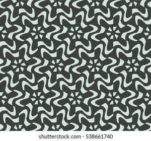 Vector seamless pattern. Modern stylish texture. Repeating abstract background with chaotic strokes. Trendy hipster print.