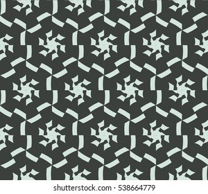 Vector seamless pattern. Modern stylish texture. Repeating abstract background with chaotic strokes. Trendy hipster print.