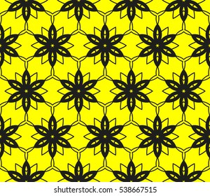 Vector seamless pattern. Modern stylish texture. Repeating abstract background with chaotic strokes. Trendy hipster print.
