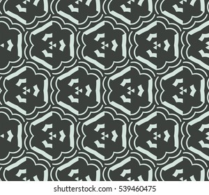 Vector seamless pattern. Modern stylish texture. Repeating abstract background with chaotic strokes. Trendy hipster print.