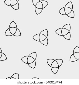 Vector seamless pattern. Modern stylish texture. Repeating geometric tiles. Composition with triangles.