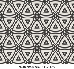 Vector seamless pattern. Modern stylish texture. Repeating abstract background with chaotic strokes. Trendy hipster print.