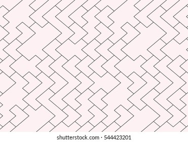 Vector seamless pattern. Modern stylish texture with monochrome trellis. Repeating geometric grid. Simple trendy hipster sacred geometry. Seamless linear pattern, thin lines. Abstract Arabic ornament