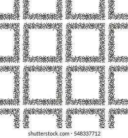 Vector seamless pattern. Modern stylish texture. 
Repeating geometric tiles. Minimalistic dotted rhombuses. Simple backgrounds.
