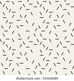 Vector seamless pattern. Modern stylish texture. Repeating abstract background with chaotic smooth strokes. Trendy hipster print with capsules. Inspired by Memphis Design.