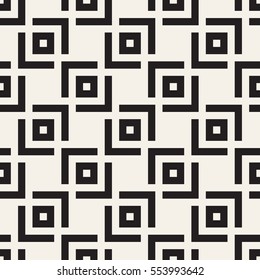 Vector seamless pattern. Modern stylish texture. Repeating geometric tiles with striped squares.