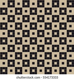 Vector seamless pattern. Modern stylish texture. Repeating geometric tiles with squares.
