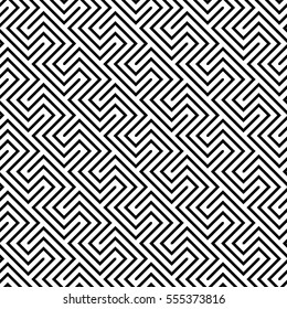 Vector seamless pattern. Modern stylish texture. Monochrome geometrical pattern. Tile squares.