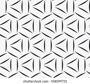 Vector seamless pattern. Modern stylish texture. Repeating geometric tiles with hexagonal grid. Contemporary graphic design.