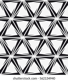 Vector seamless pattern. Modern stylish texture. Repeating geometric tiles. Composition with triangles.