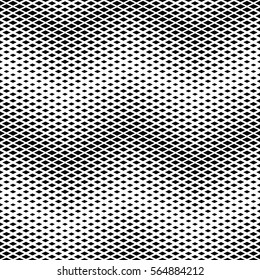 Vector seamless pattern. Modern stylish texture. Monochrome geometrical pattern with diamonds of different sizes