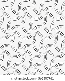 Vector seamless pattern. Modern stylish texture. Repeating geometric tiles with grid. Contemporary graphic design.