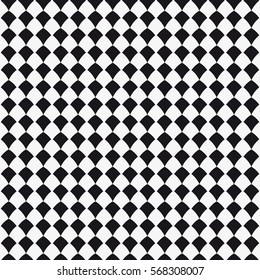 Vector seamless pattern. Modern stylish texture. Repeating geometric tiles with a grid of rounded rhombuses.