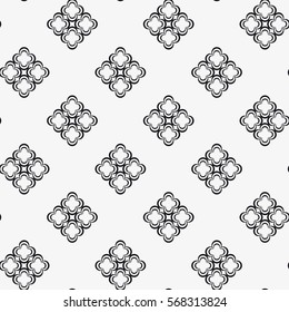 Vector seamless pattern. Modern stylish texture. Repeating geometric tiles with lattices. Contemporary graphic design.