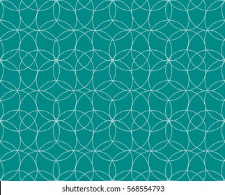 Vector seamless pattern. Modern stylish texture. Repeating geometric tiles. Concentric circles