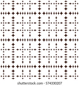 Vector seamless pattern. Modern stylish texture. Repeating geometric tracery. Contemporary graphic design. Brown color Background.