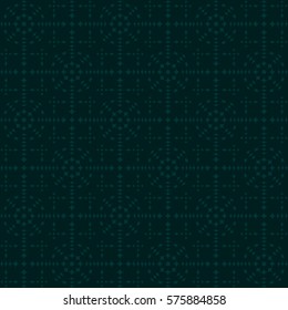 Vector seamless pattern. Modern stylish texture. Repeating geometric tracery. Contemporary graphic design. Cyan color Background.