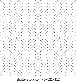 Vector seamless pattern. Modern stylish texture in the form of rhombus tiles. Regularly repeating geometric shapes, dotted rhombuses, diamonds. Vector element of graphical design