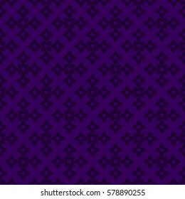Vector seamless pattern. Modern stylish texture. Repeating geometric tracery. Contemporary graphic design. Indigo color Background.