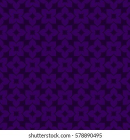 Vector seamless pattern. Modern stylish texture. Repeating geometric tracery. Contemporary graphic design. Indigo color Background.