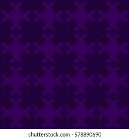 Vector seamless pattern. Modern stylish texture. Repeating geometric tracery. Contemporary graphic design. Indigo color Background.