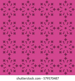 Vector seamless pattern. Modern stylish texture. Repeating geometric tracery. Contemporary graphic design. Magenta Background.