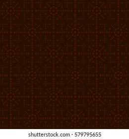 Vector seamless pattern. Modern stylish texture. Repeating geometric tracery. Contemporary graphic design. Brown color Background.