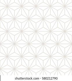 Vector seamless pattern. Modern stylish texture. Repeating geometric background. Trianguar linear grid.