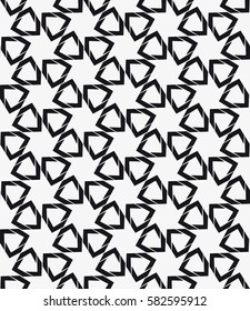 Vector seamless pattern. Modern stylish texture. Repeating geometric tiles with hexagonal grid. Contemporary graphic design.