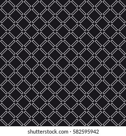 Vector seamless pattern. Modern stylish texture. Repeating geometric tiles with a grid of rhombuses.
